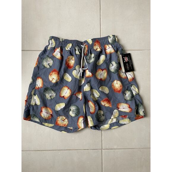 Izod Swim Swimwear Trunk Multicolor Print Swimsuit FLAW - Picture 1 of 11